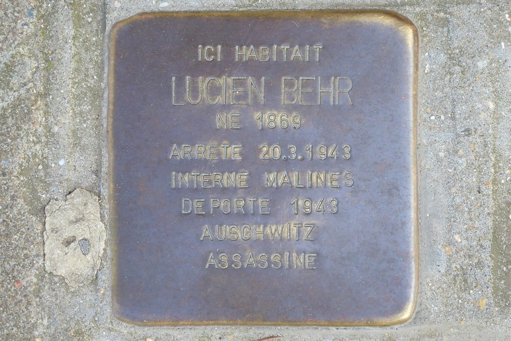 Stolpersteine Rue de Neufchteau 26 #4