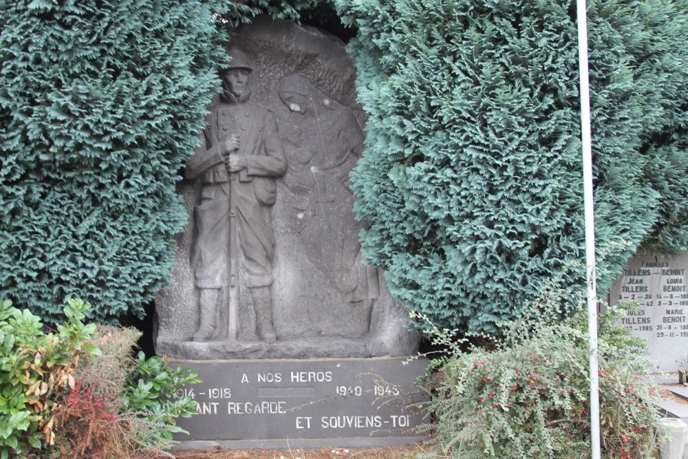 Oorlogsmonument Waterloo Begraafplaats Sainte-Anne #2