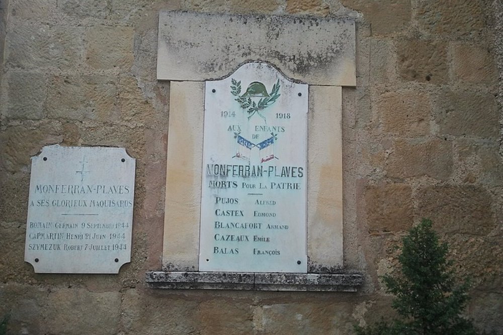 Oorlogsmonument Monferran-Plavès #1