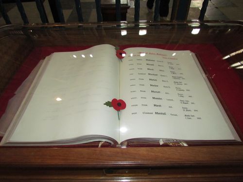 Registers Victims Second World War York Minster #1