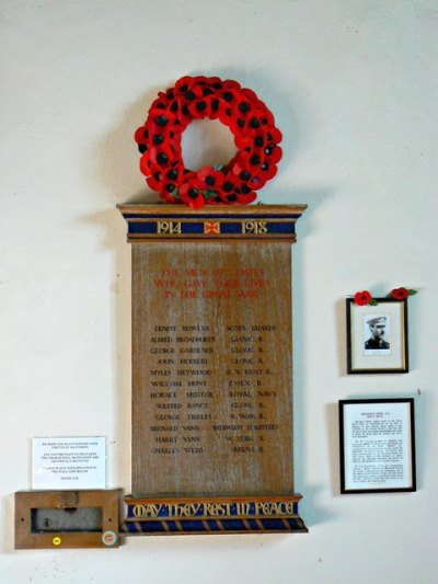 Monument Eerste Wereldoorlog St. Matthew Church