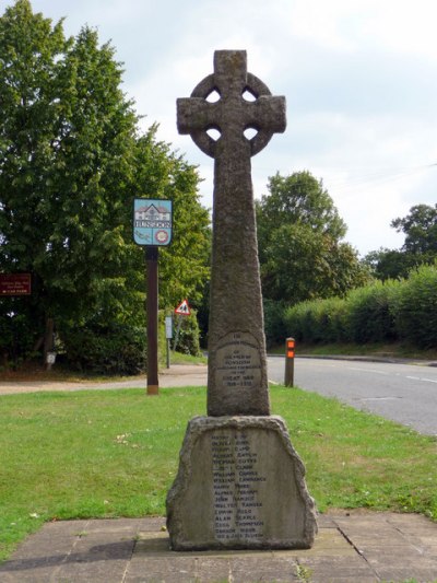 Oorlogsmonument Hunsdon