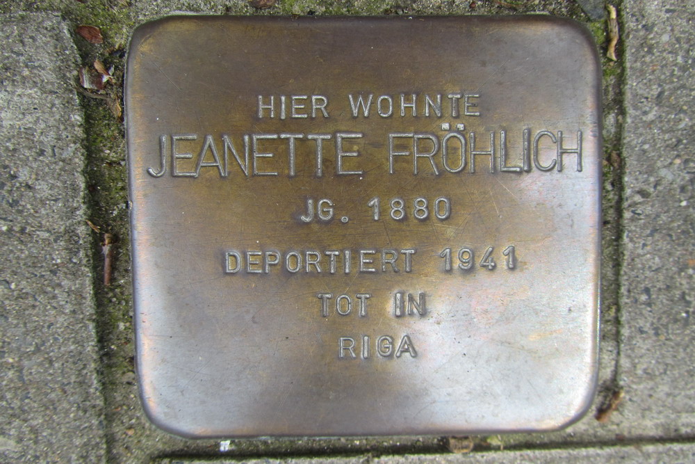 Stumbling Stone Herbigstraße 11 #1