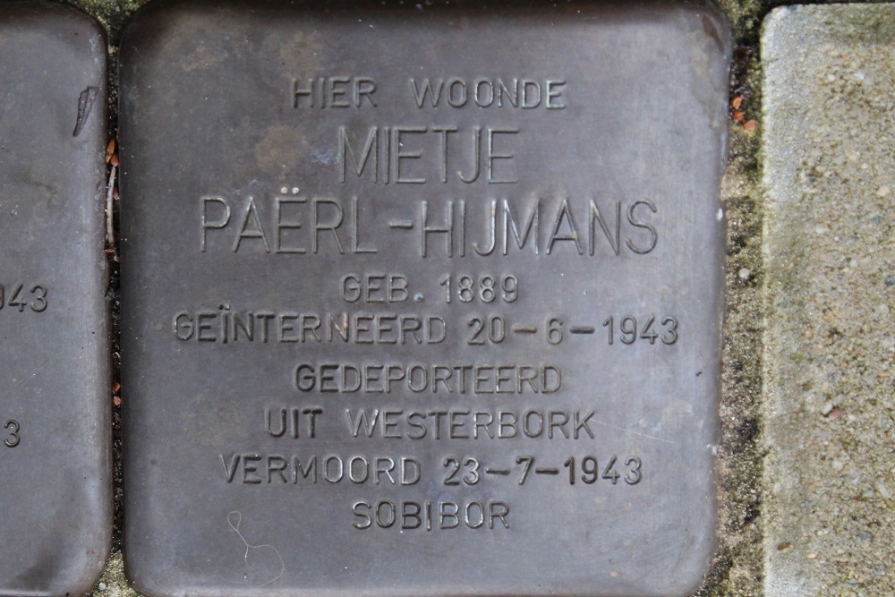 Stolpersteine Charlotte van Montpensierlaan 32 #3