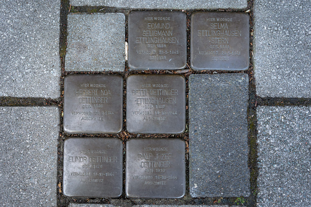 Stolpersteine Michelangelostraat 45-huis