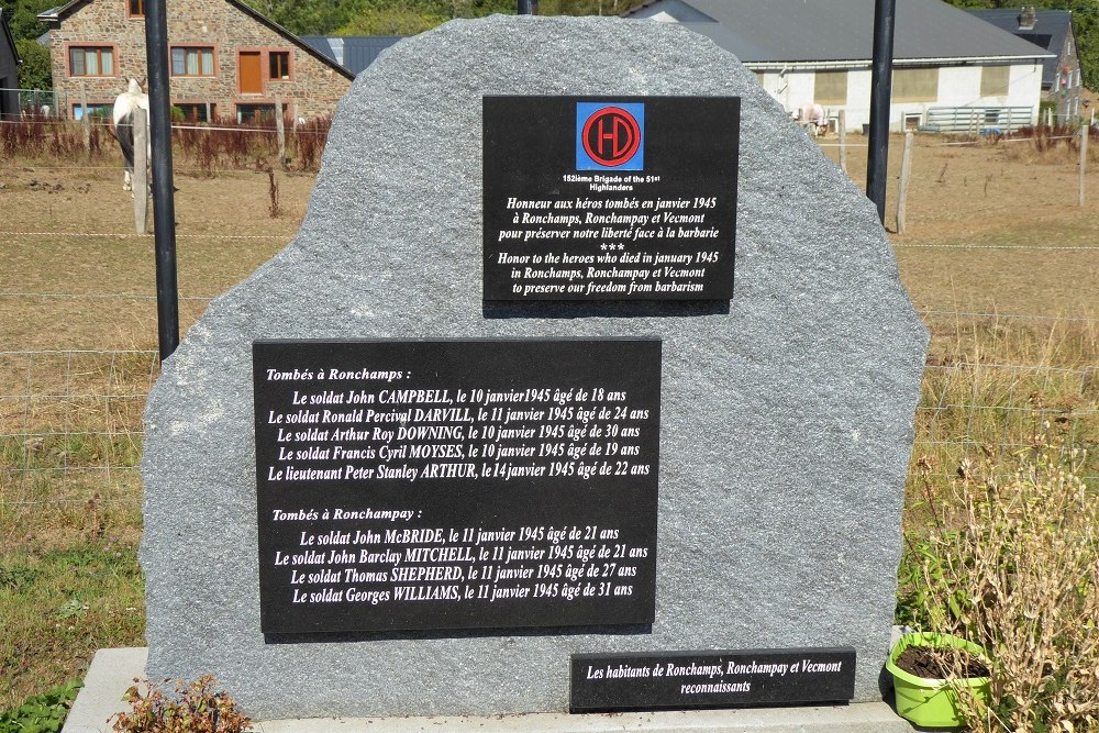 Memorial 152nd Brigade 51st Highlanders Ronchamps #2