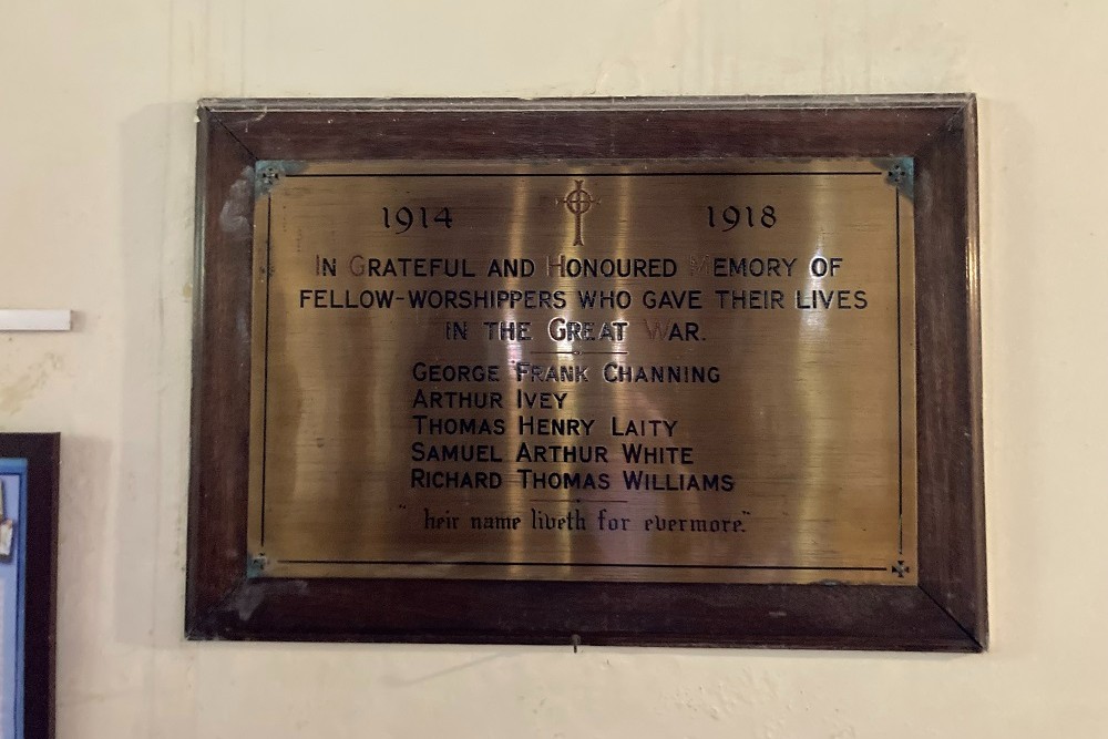Memorial All Saints WW1 Marazion #2