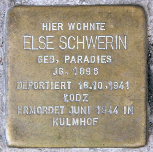 Stolpersteine Sybelstrae 45