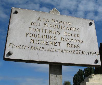 Memorial Killed Members of the Resistance Ligueil & Massacred Praud Family