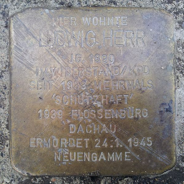 Stumbling Stones Holzgrundstraße 31 #2