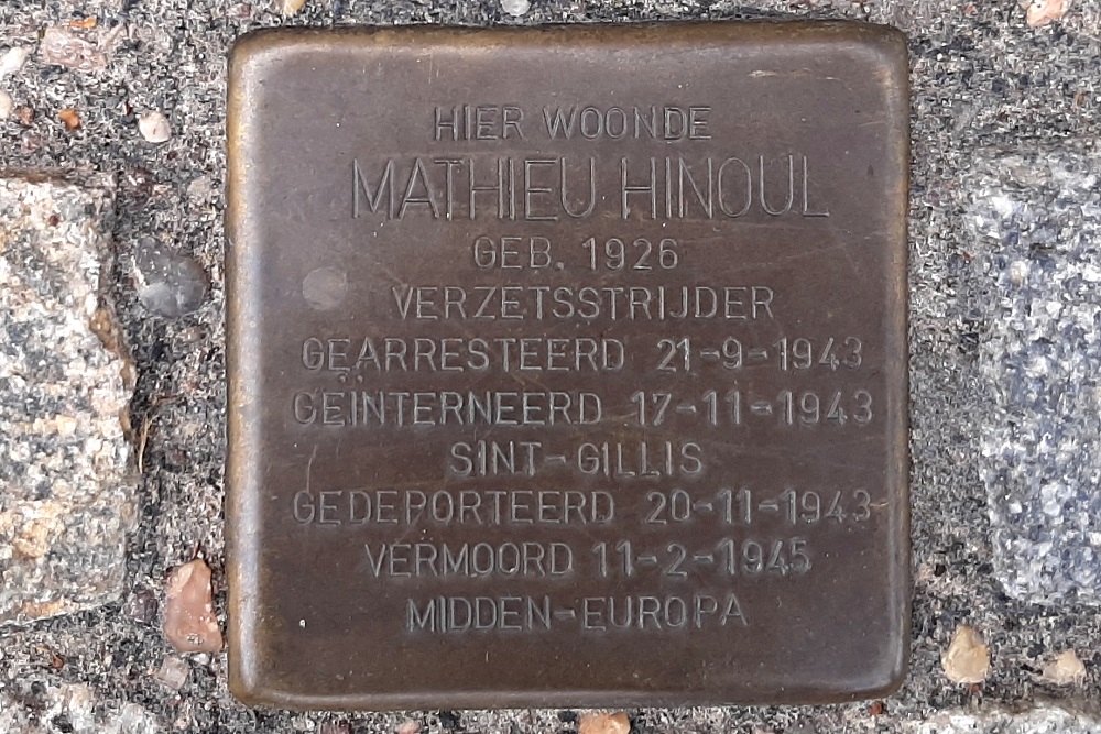 Stolperstein August Derrestraat 47