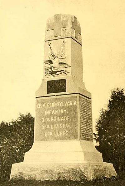 Monument 139th Pennsylvania Infantry #1