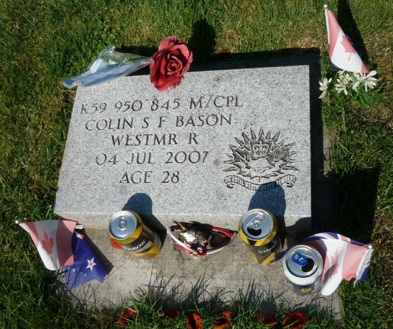 Canadian War Grave Hazelwood Cemetery