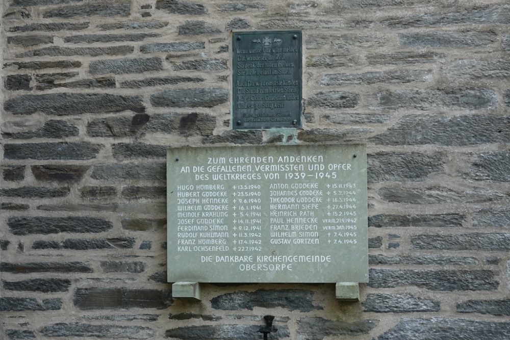 War Memorial Obersorpe #1