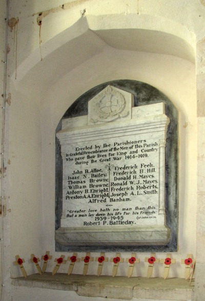 War Memorial St Nicholas Church