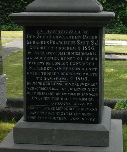 In Memoriam Grave Lombok Expedition Roman Catholic Cemetery Dokkum #3