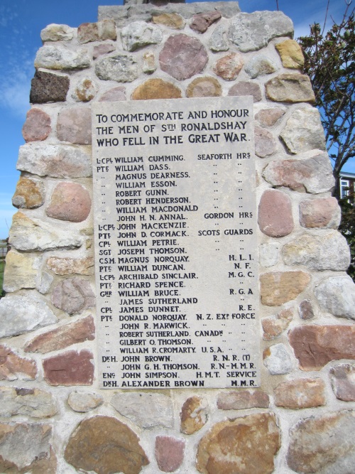 War Memorial St. Margaret’s Hope #3