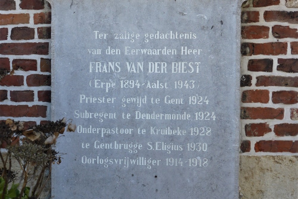 Memorial Stone Frans Van Der Biest #2