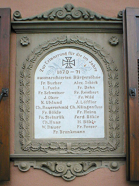 Franco-Prussian War Memorial Kleingartach