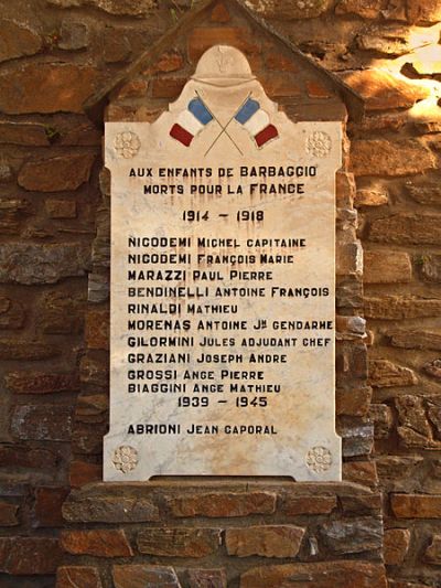 Oorlogsmonument Barbaggio