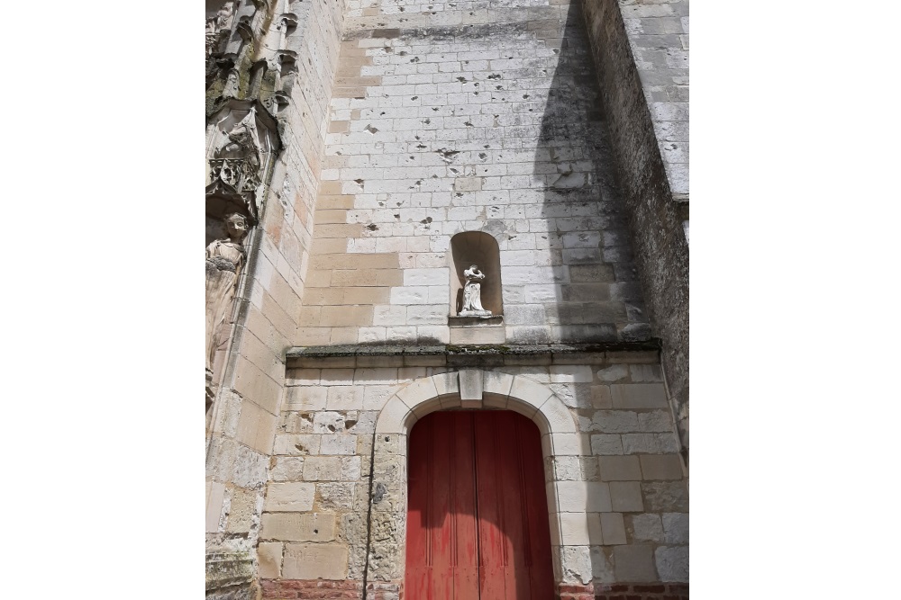 War damage Church Mailly-Maillet #2