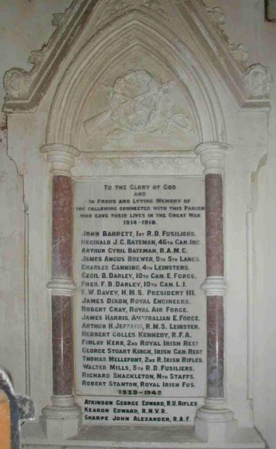 War Memorial Mariners’ Church of Ireland #1