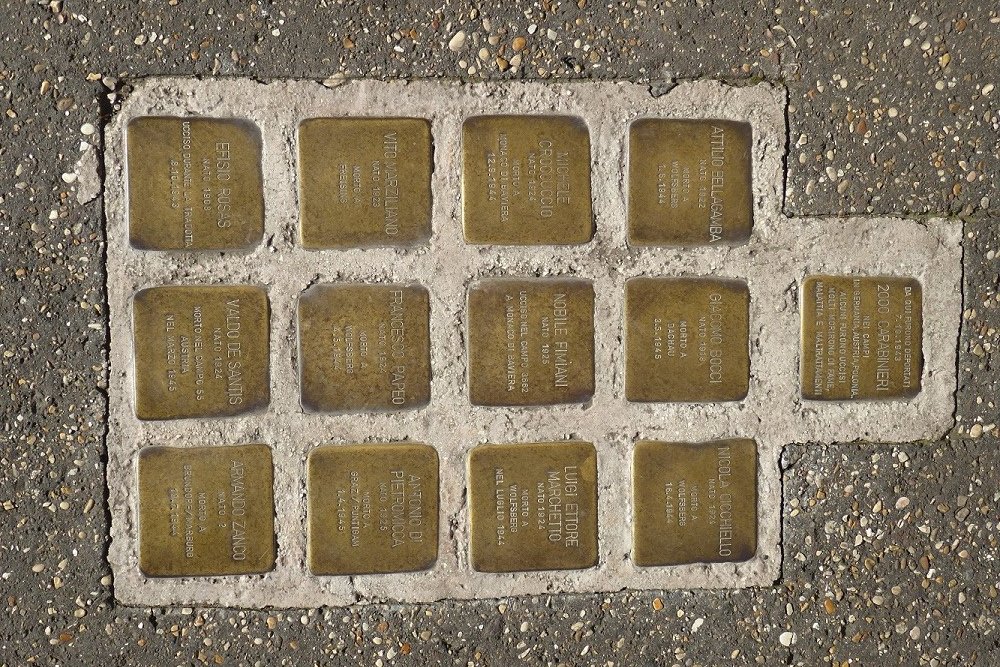 Stumbling Stones Deported Carabinieri Roma