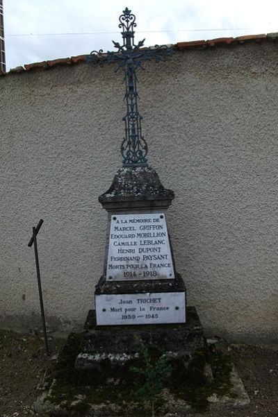 Oorlogsmonument Villers-aux-Nuds