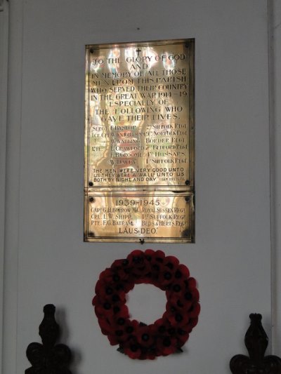 War Memorial St. Mary Church