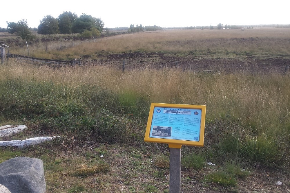 Memorial Sign Crash Location B-17G Flying Fortress 42-37886 