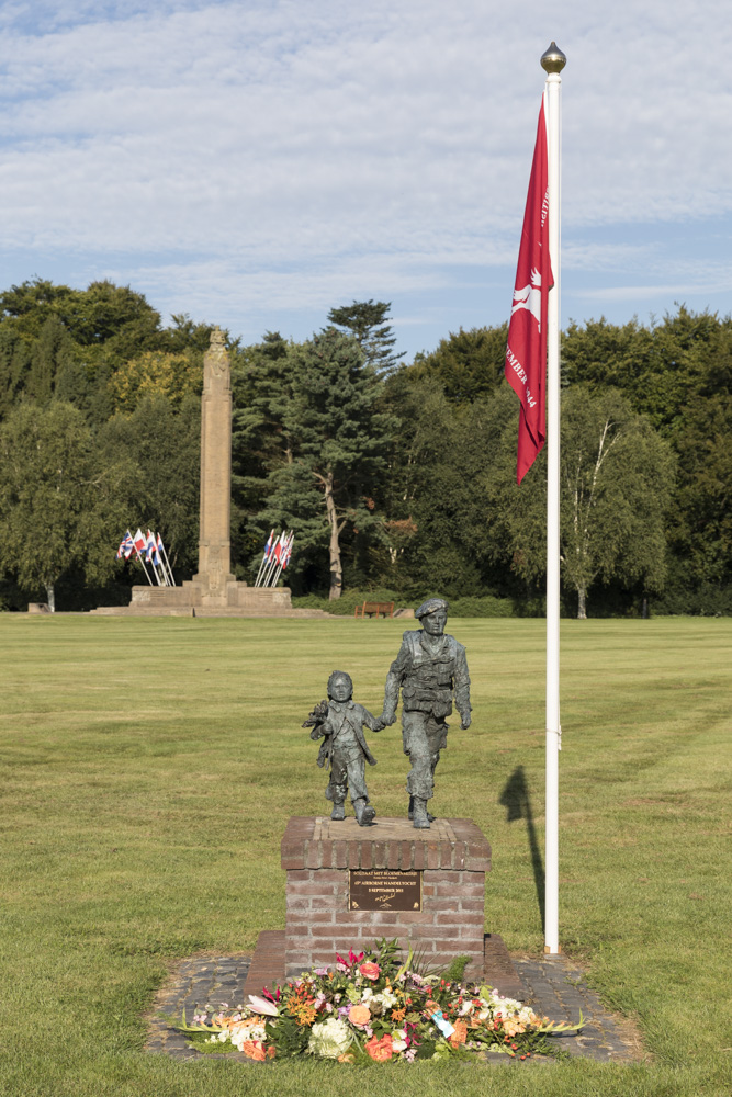 Memorial Soldier with Flower Girl #5