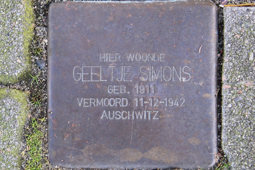 Stumbling Stones Kees de Haanstraat 23 #4
