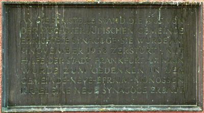 Monument Synagoge Hchst