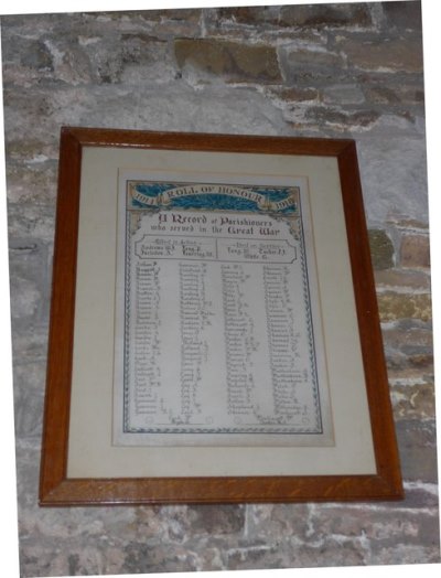 Roll of Honour St. George Church #1