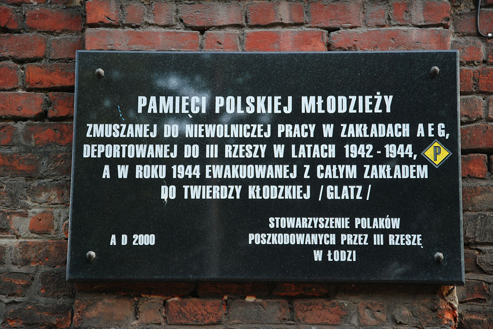 Gedenkteken Poolse Dwangarbeiders A.E.G. #1