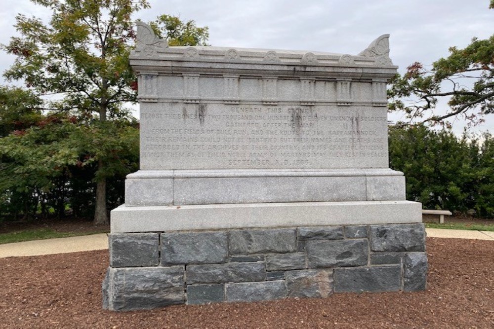 Grave Memorial for the American Civil War Unknown