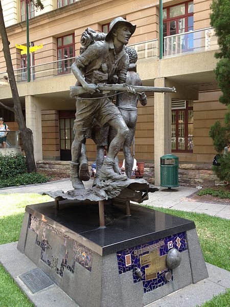 Standbeeld ZW Pacificische Campagne ANZAC Square