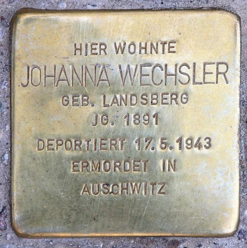 Stumbling Stones Freisinger Straße 5a #3