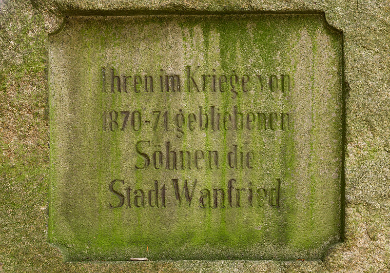 Franco-Prussian War Memorial Wanfried #1
