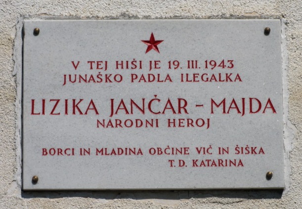 Plaque Lizika Jančar #1