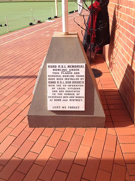 RSL Memorial Rand