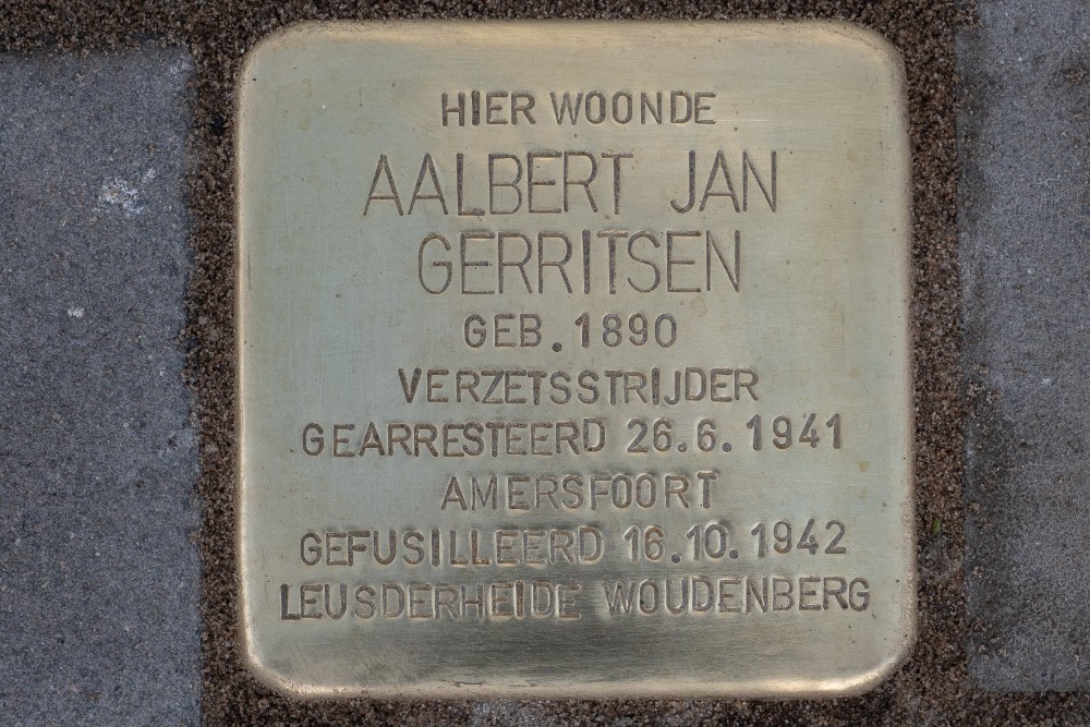 Stolperstein Eendrachtstraat 1