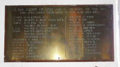 War Memorial St. Peter Church Yoxford #2