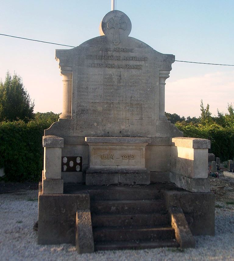 Oorlogsmonument Martillac