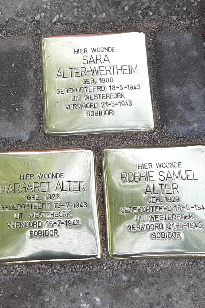 Stolpersteine Anna van Burenlaan 69 #2