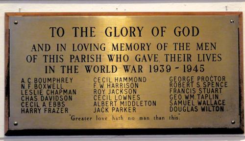 War Memorial Drumcondra Parish Church #2