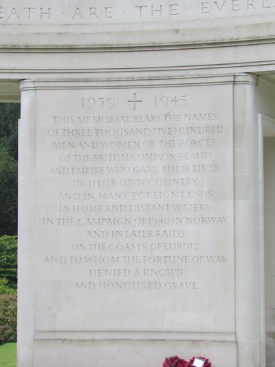 Brookwood 1939-1945 Memorial (Memorial to the Missing) #4