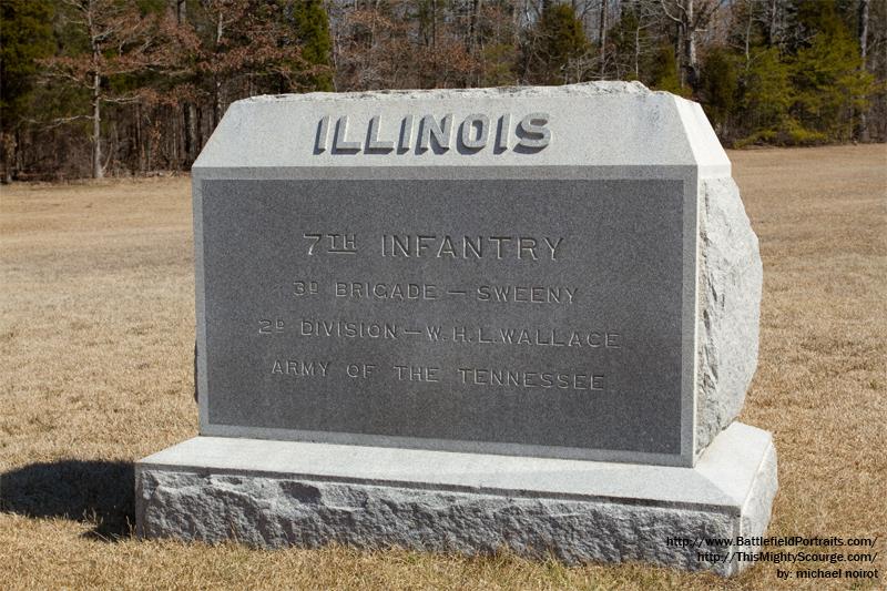 Monument 7th Illinois Infantry #1