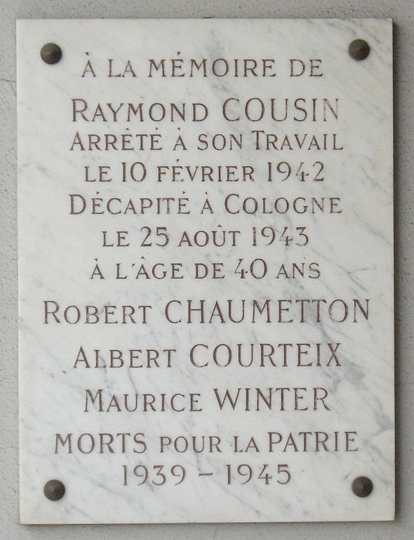 Memorial Raymond Cousin #1