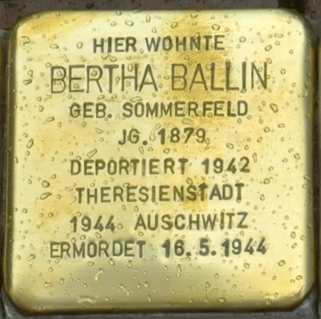 Stolpersteine Groe Bahnhofstrae 4 #2